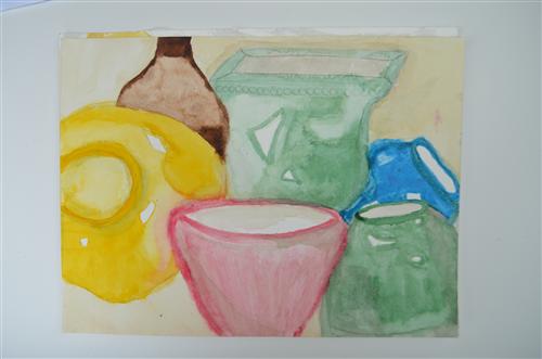 Watercolor still life 